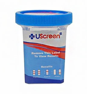 Picture of Drugs of Abuse Test UScreen²® 10-Drug Panel with Adulterants AMP, BUP, BZO, COC, mAMP/MET, MDMA, MTD, OPI300, OXY, THC (CR, OX, SG) Urine Sample 25 TestsUSSCUPA-10MOBCLIA