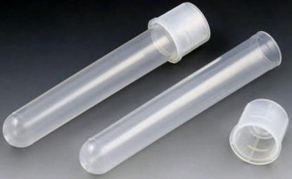 Picture of Test Tube Round Bottom Plain 12 X 75 mm 5 mL Without Color Coding Dual Position Snap Cap Polypropylene Tube110438