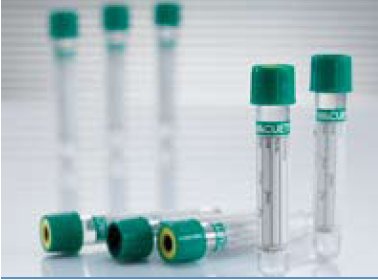 Picture of VACUETTE® Venous Blood Collection Tube Sodium Heparin Additive 13 X 75 mm 4 mL Green Pull Cap Polyethylene Terephthalate (PET) Tube454030