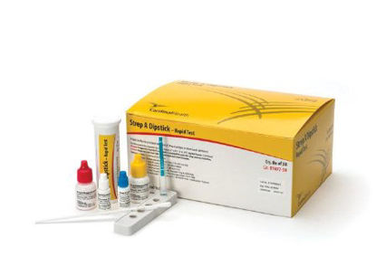 Picture of Rapid Test Kit Cardinal Health™ Infectious Disease Immunoassay Strep A Test Throat Swab Sample 50 TestsB1077-30