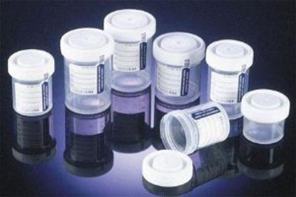 Picture of Specimen Container Samco™ Wide-Mouth Bio-Tite™ 53 mm Opening Polypropylene 90 mL (3 oz.) Screw Cap Patient Information Sterile1371169