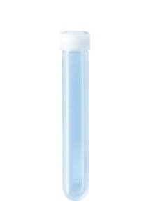 Picture of Test Tube Round Bottom Plain 15.3 X 92 mm 10 mL Without Color Coding Screw Cap Polypropylene Tube60.610.001