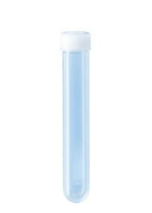 Picture of Test Tube Round Bottom Plain 15.3 X 92 mm 10 mL Without Color Coding Screw Cap Polypropylene Tube60.610.001