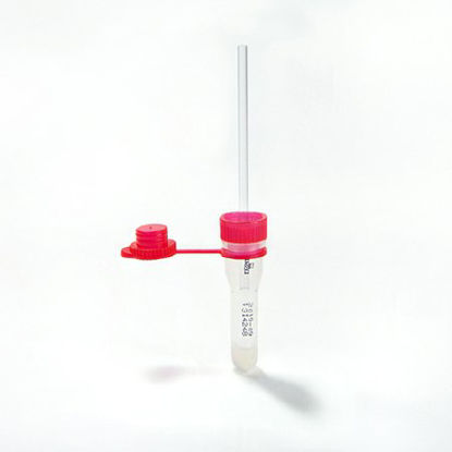 Picture of Safe-T-Fill® Capillary Blood Collection Tube Serum Tube Clot Activator / Separator Gel Additive 10.8 X 46.6 mm 200 µL Red Attached Cap Plastic Tube077120