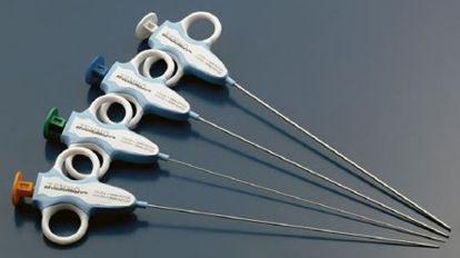 Picture of Soft Tissue Biopsy Needle Temno Evolution® 18 Gauge 6 cm Length Orange Beveled TipTT186