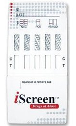 Picture of Drugs of Abuse Test iScreen® 5-Drug Panel COC, mAMP/MET, OPI, PCP, THC Urine Sample 25 TestsIS5MP