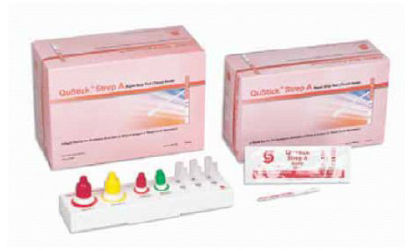 Picture of Rapid Test Kit QuStick™ Infectious Disease Immunoassay Strep A Test Throat Swab Sample 50 Tests6000-050