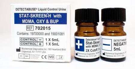 Picture of Drugs of Abuse Control Detectabuse® Stat-Skreen® DOA 15-Drug Panel, OPI2000 Positive Level / Negative Level 2 X 5 mL702015