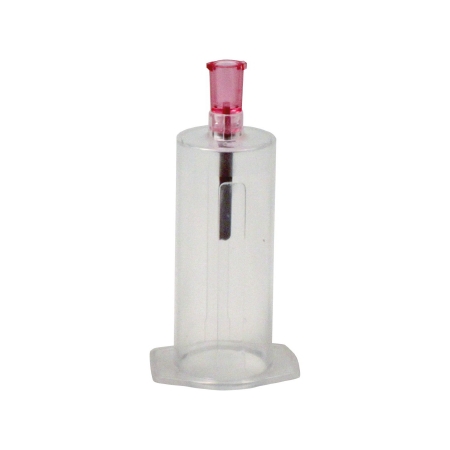 Picture of Tube Holder Standard, Clear, Luer Slip, with 20 Gauge Needle6935