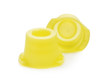 Picture of McKesson Tube Closure Polyethylene Snap Cap Yellow 12 mm / 13 mm / 16 mm (Universal) Fits Most 12mm, 13mm and 16mm Evacuated Glass Blood Collection Tubes and Plastic Test Tubes NonSterile177-118115Y