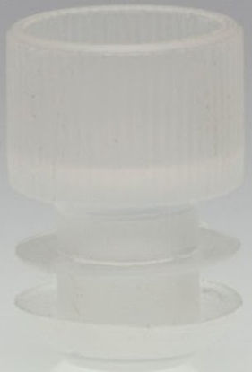 Picture of McKesson Tube Closure Polyethylene Flanged Plug Cap Natural 13 mm For Use with 13 mm Blood Drawing Tubes, Glass Test Tubes, Plastic Culture Tubes NonSterile177-118240C