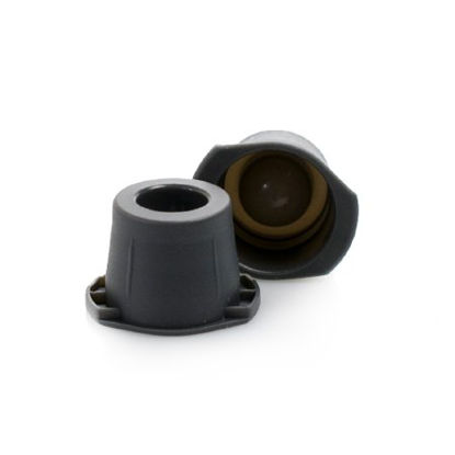Picture of McKesson Tube Closure Polyethylene Snap Cap Gray 12 mm / 13 mm / 16 mm (Universal) For Most 12 / 13 / 16 mm Evacuated Glass Blood Collection Tubes and Plastic Test Tubes NonSterile177-118115A