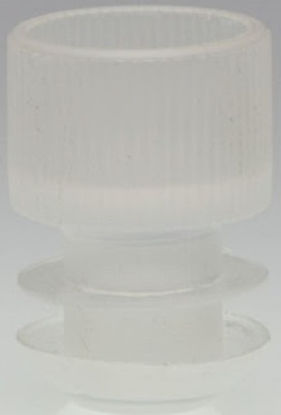 Picture of McKesson Tube Closure Polyethylene Flanged Plug Cap Natural 16 mm For Use with 16 mm Blood Drawing Tubes, Glass Test Tubes, Plastic Culture Tubes NonSterile177-116152C