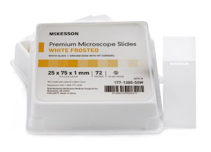 Picture of Microscope Slide McKesson 25 X 75 X 1 mm Frosted177-1380-50W