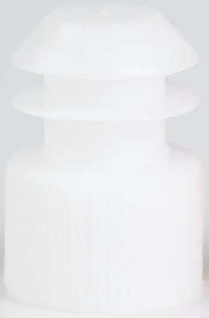 Picture of McKesson Tube Closure Polyethylene Flanged Plug Cap White 16 mm For Use with 16 mm Blood Drawing Tubes, Glass Test Tubes, Plastic Culture Tubes NonSterile177-116152W