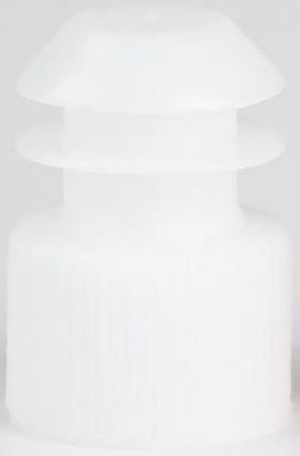 Picture of McKesson Tube Closure Polyethylene Flanged Plug Cap White 16 mm For Use with 16 mm Blood Drawing Tubes, Glass Test Tubes, Plastic Culture Tubes NonSterile177-116152W