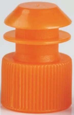 Picture of McKesson Tube Closure Polyethylene Flanged Plug Cap Orange 16 mm For Use with 16 mm Blood Drawing Tubes, Glass Test Tubes, Plastic Culture Tubes NonSterile177-116152N