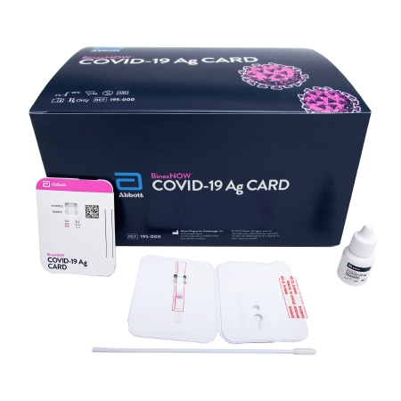 Picture of Rapid Test Kit BinaxNOW™ Professional Use Antigen Test COVID-19 Ag Nasal Swab Sample 40 Tests195000
