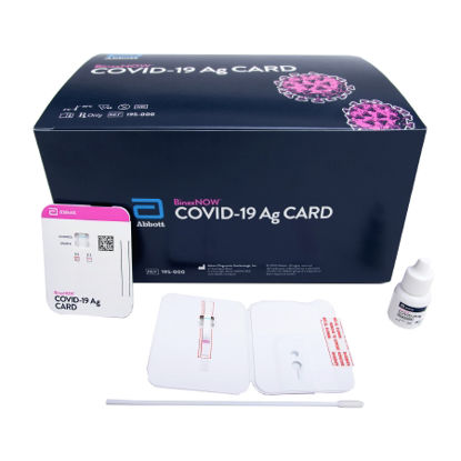 Picture of Rapid Test Kit BinaxNOW™ Professional Use Antigen Test COVID-19 Ag Nasal Swab Sample 40 Tests195000