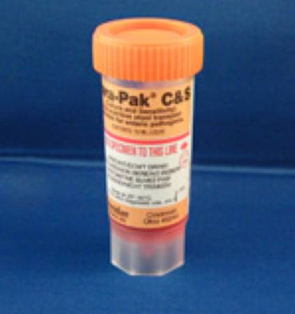 Picture of Stool Specimen Container Para-Pak® Single-Vial C and S Plastic 15 mL Fill (0.5 oz.) Screw Cap with Sampling Device NonSterile900612