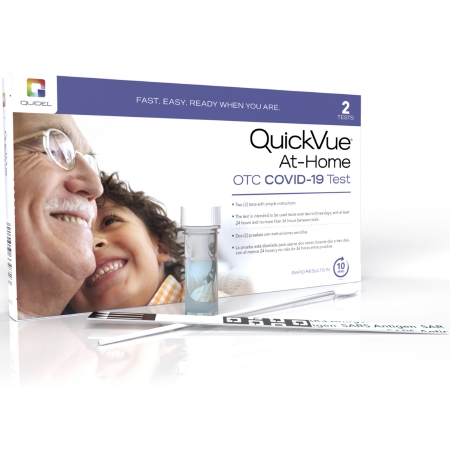 Picture of Rapid Test Kit QuickVue® At-Home OTC COVID-19 Test Direct Anterior Nasal (NS) Swab Sample 2 Tests20402