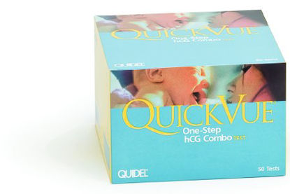 Picture of Rapid Test Kit QuickVue® One-Step hCG Combo Fertility Test hCG Pregnancy Test Serum / Urine Sample 50 Tests20110