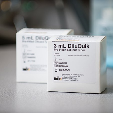 Picture of Reagent Kit DiluQuik™ For Reconstitution of Calibrators and Controls For Reconstitution of Calibrators and Controls For Alfa Wassermann Chemistry Systems 20 Tests 3 mLSA1048