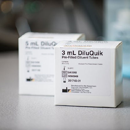 Picture of Reagent Kit DiluQuik™ For Reconstitution of Calibrators and Controls For Reconstitution of Calibrators and Controls For Alfa Wassermann Chemistry Systems 20 Tests 3 mLSA1048