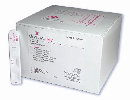 Picture of Rapid Test Kit Clearview® Infectious Disease Immunoassay Respiratory Syncytial Virus Test (RSV) Nasopharyngeal Swab / Nasal Aspirate Sample 20 Tests135060