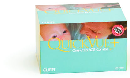 Picture of Rapid Test Kit QuickVue+® One-Step hCG Combo Fertility Test hCG Pregnancy Test Serum / Urine Sample 90 Tests00179