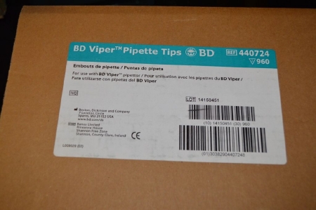 Picture of Pipette Tips BD Viper™ NonSterile For BD Viper™ System440724