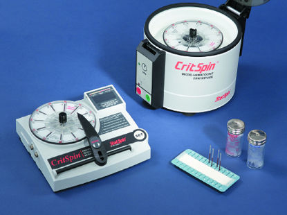 Picture of StatSpin® SafeCrit® Capillary Blood Collection Tube Micro-hematocrit Sodium Heparin Additive 40 mm Length 20 µL Red Without Closure Plastic TubeHP8H-10