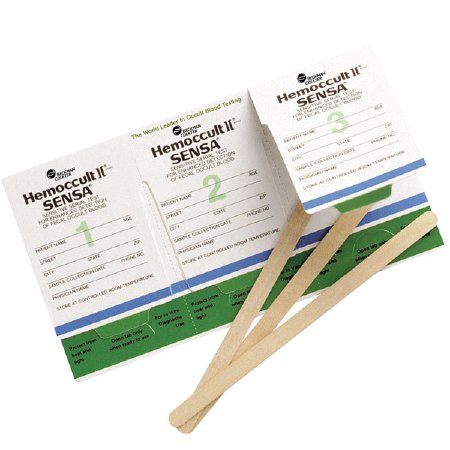 Picture of Patient Sample Collection and Screening Kit Hemoccult II® Sensa® Dispensapak Plus Colorectal Cancer Screening Fecal Occult Blood Test (FOBT) Stool Sample 40 Tests64130