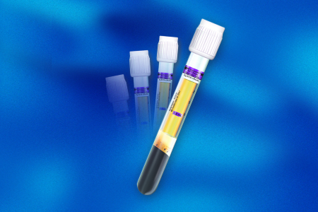 Picture of BD Vacutainer® PPT™ Venous Blood Collection Tube Plasma Tube K2 EDTA / Separator Gel Additive 16 X 100 mm 8.5 mL Pearlesent White BD Hemogard™ Closure Plastic Tube362799
