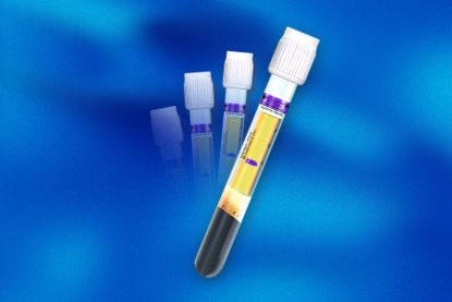 Picture of BD Vacutainer® PPT™ Venous Blood Collection Tube Plasma Tube K2 EDTA / Separator Gel Additive 16 X 100 mm 8.5 mL Pearlesent White BD Hemogard™ Closure Plastic Tube362799