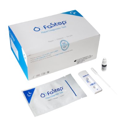 Picture of Rapid Test Kit FaStep® Antibody Test COVID-19 IgG / IgM Human Whole Blood / Serum / Plasma Sample 20 TestsCV-AZ19W