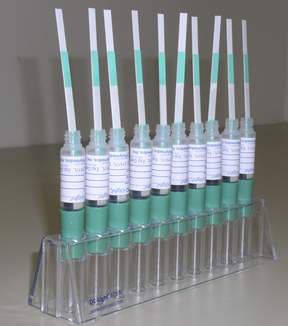 Picture of Rapid Test Kit OC-Light® S FIT Colorectal Cancer Screening Fecal Occult Blood Test (iFOB or FIT) Stool Sample 50 TestsFOBSTRS