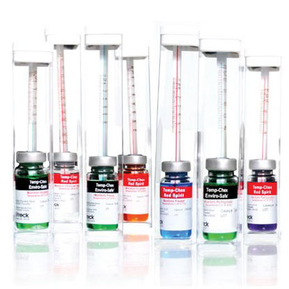 Picture of Refrigerator Thermometer Temp-Chex® Red Spirit Celsius -5° to +15°C Total Immersion Door / Wall Mount Does Not Require Power240043