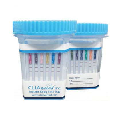 Picture of Drugs of Abuse Test CLIAwaived™ 14-Drug Panel with Adulterants AMP, BAR, BUP, BZO, COC, EDDP, mAMP/MET, MDMA, MTD, OPI300, OXY, PCP, TCA, THC (CR, OX, pH, SG) Urine Sample 25 TestsCLIA-IDTC-14-BUPA