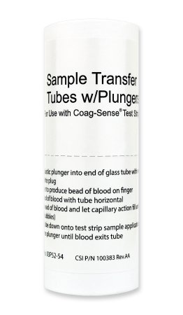 Picture of Sample Transfer Tube Coag-Sense® For use with Coag-Sense® PT1 or PT2 Professional Meter03P52-54