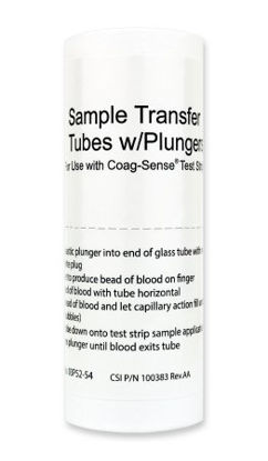 Picture of Sample Transfer Tube Coag-Sense® For use with Coag-Sense® PT1 or PT2 Professional Meter03P52-54