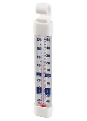 Picture of Refrigerator / Freezer Thermometer Fahrenheit / Celsius -40° to +122°F (-40° to +50°C) Without External Probe Hanging / Standing Does Not Require Power3010