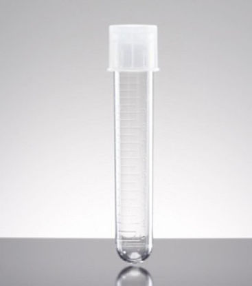 Picture of Falcon® Test Tube Round Bottom Plain 17 X 100 mm 14 mL Without Color Coding Snap Cap Polystyrene Tube352057