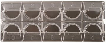 Picture of Urinalysis Microscope Slide Kova® Glasstic® Slide 10 10-Chamber Clear87146