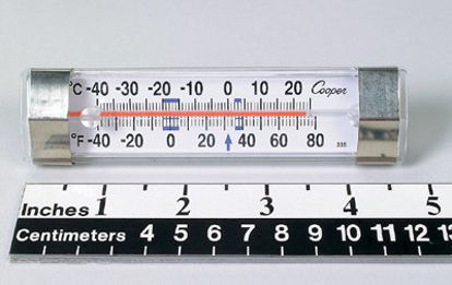 Picture of Refrigerator / Freezer Thermometer Fahrenheit / Celsius -40° to +80°F (-40° to +25°C) Without External Probe Multiple Mounting Options Does Not Require Power16088