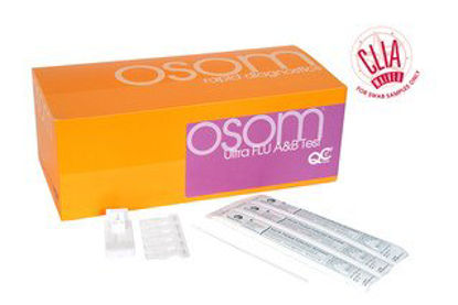 Picture of Rapid Test Kit OSOM® Ultra Infectious Disease Immunoassay Influenza A + B Nasal Swab / Nasopharyngeal Swab / Nasopharyngeal Aspirate / Nasopharyngeal Wash Sample 25 Tests1006