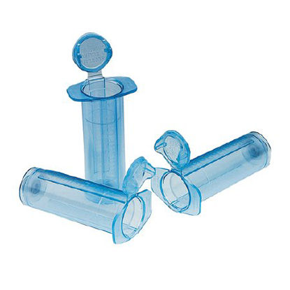 Picture of Blood Collection Tube Holder VanishPoint® Clear Blue Plastic, End Cap, Single Use For Blood Collection Tubes22701