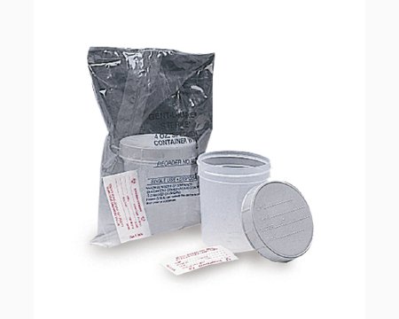 Picture of Specimen Container Gent-L-Kare™ Polypropylene 120 mL (4 oz.) Screw Cap Patient Information Poly Bagged Sterile / Sterile Inside OnlyM4928