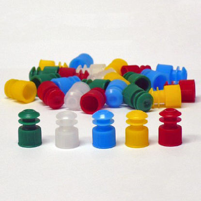 Picture of Test Tube Cap Blue, Flanged Plug 12 mm Tube118127B