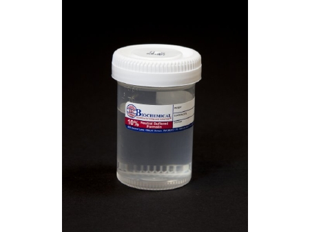 Picture of Prefilled Formalin Container BBC Biochemical Trans-Pak™ Polypropylene 60 mL Fill in 90 mL (3 oz.) Screw Cap Patient Information NonSterileMA0102013